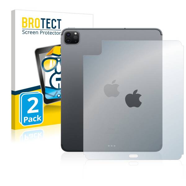 2x BROTECT HD-Clear Displayschutzfolie für Apple iPad Pro 11 WiFi 2021 (Rückseite, 3.