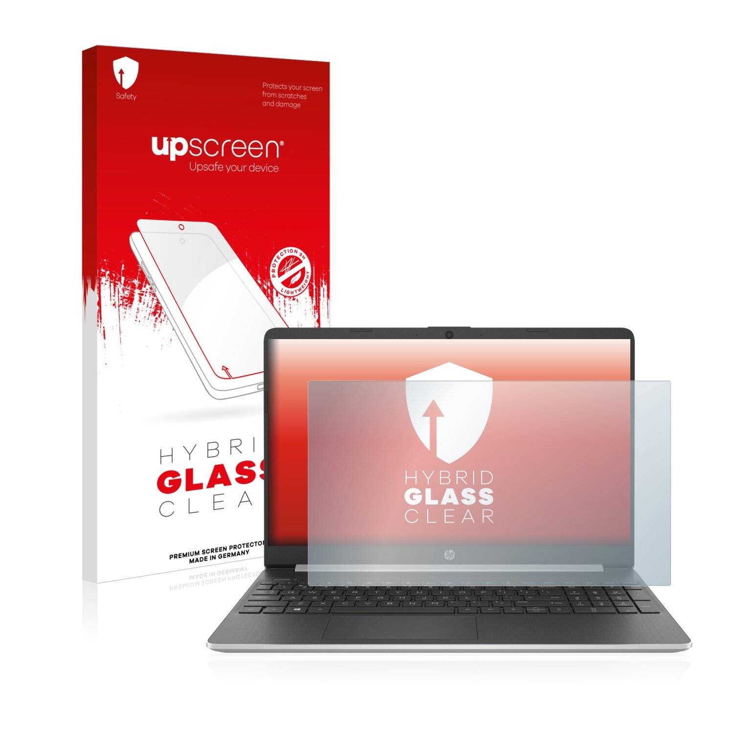 upscreen Hybrid Glass Clear Premium Schutzglas Folie für HP-0