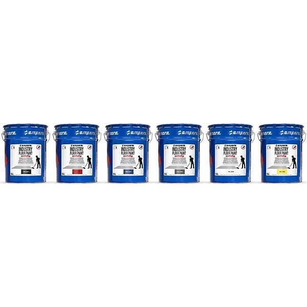 Bodenmarkierungsfarbe Industry Floor Paint antislip® Inhalt 5 l rot. Ampere Deutschland GmbH 68638449-1