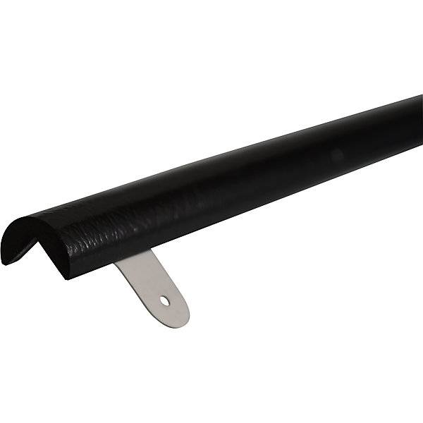 Knuffi® Eckschutz mit Montageschiene Typ A 1-m-Stück schwarz. SHG PUR-Profile GmbH 68058449-0