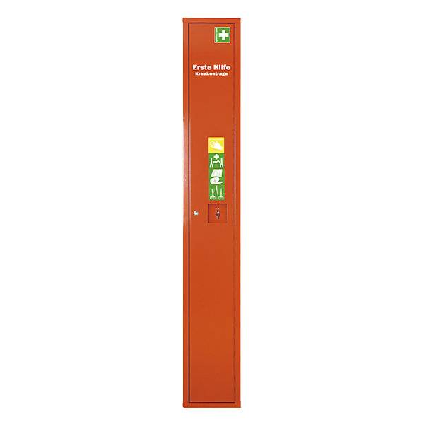 Verbandschrank nach DIN 13157 mit Inhalt HxB 2000 x 300 mm signalorange Tiefe 200 mm. W. SOEHNGEN GmbH-0