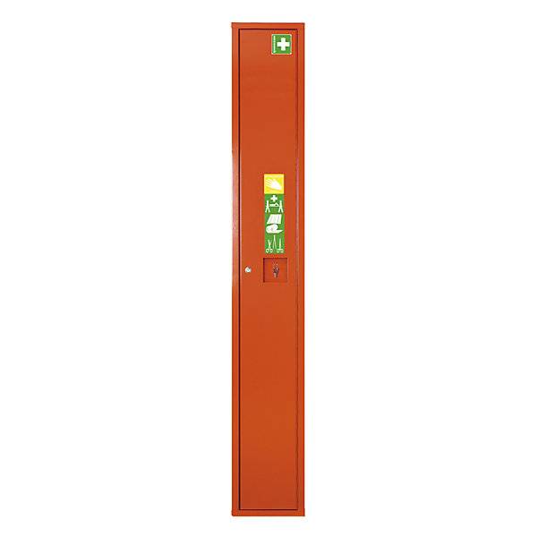 Verbandschrank nach DIN 13157 mit Inhalt HxB 2000 x 300 mm signalorange Tiefe 200 mm. W. SOEHNGEN GmbH-2