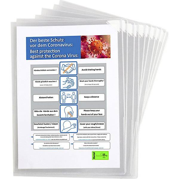 Antimikrobielle Sichthülle KANG für DIN-A4-Dokumente VE 25 Stk reflexfreies PVC. Tarifold SAS 68548149