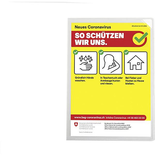 Antimikrobielle Sichthülle KANG für DIN-A4-Dokumente VE 25 Stk reflexfreies PVC. Tarifold SAS 68548149-2