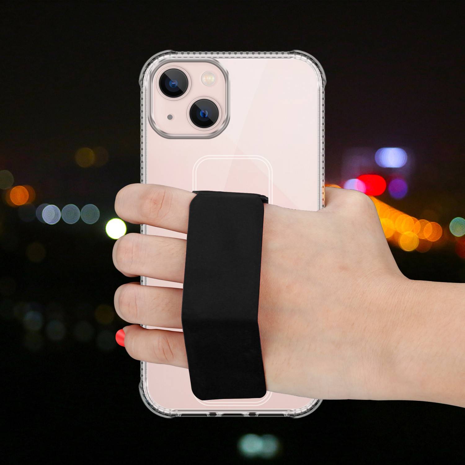 Cadorabo Schutzhülle für Apple iPhone 13 Hülle in Schwarz Etui TPU Silikon Case Cover Standfunktion-4