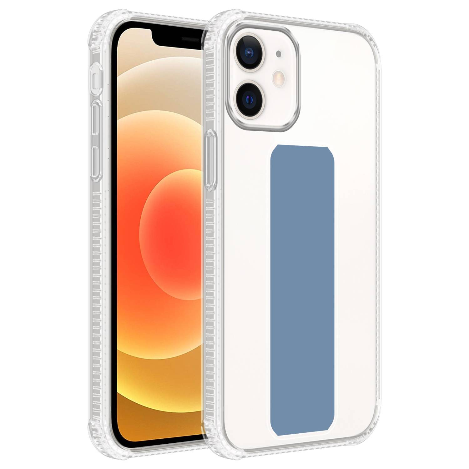 Cadorabo Schutzhülle für Apple iPhone 11 Hülle in Blau Etui TPU Silikon Case Cover Standfunktion-0