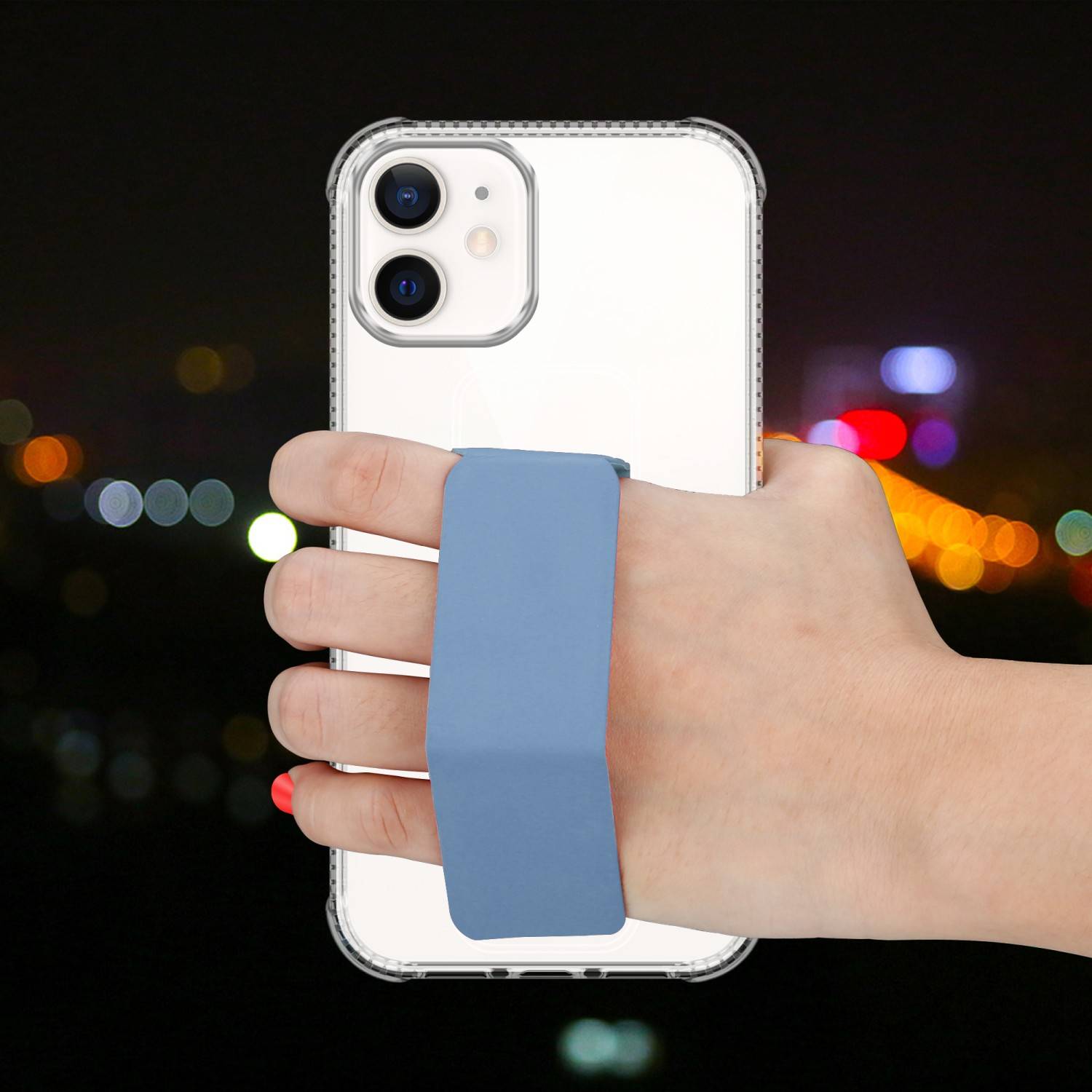 Cadorabo Schutzhülle für Apple iPhone 11 Hülle in Blau Etui TPU Silikon Case Cover Standfunktion-4
