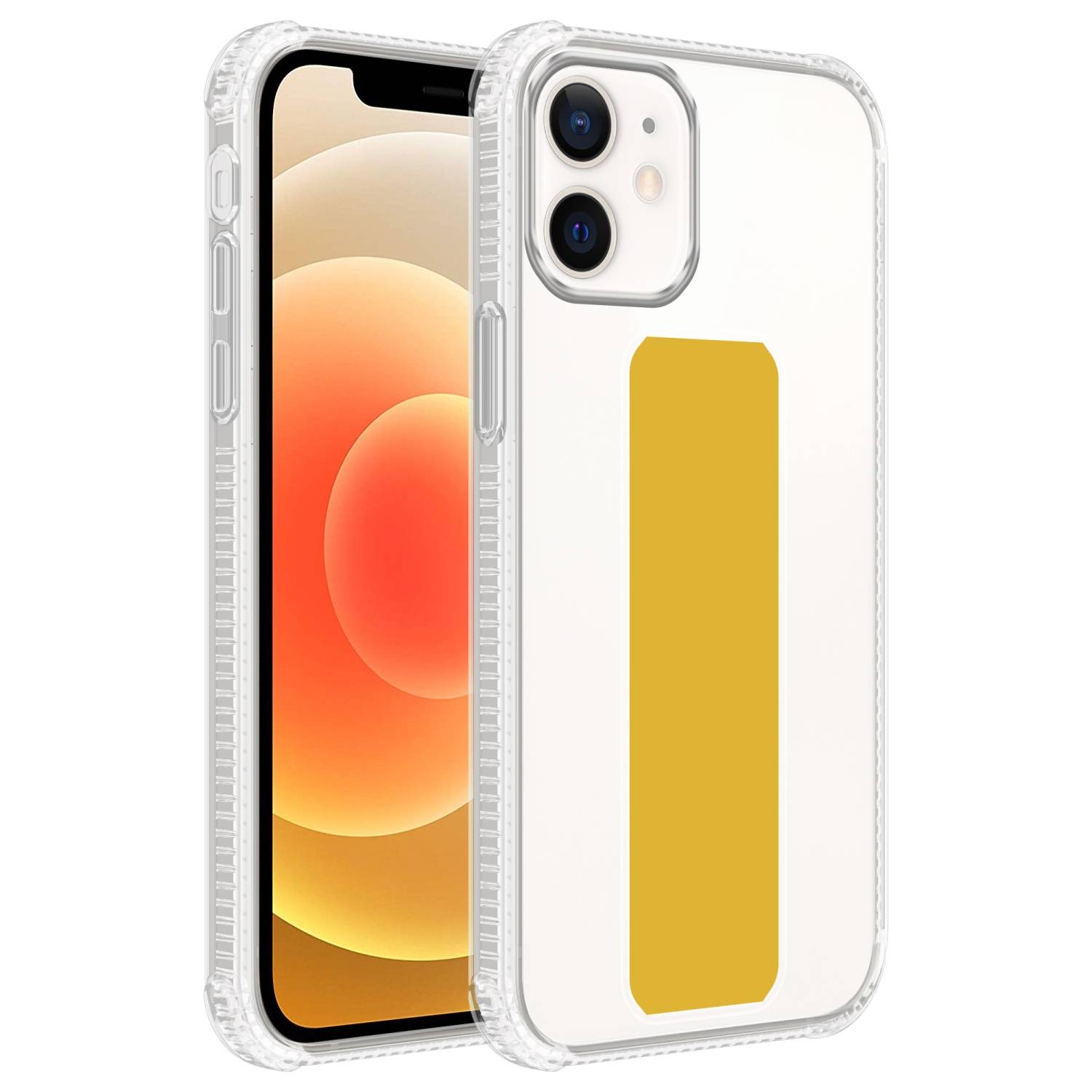 Cadorabo Schutzhülle für Apple iPhone 11 Hülle in Gelb Etui TPU Silikon Case Cover Standfunktion-0