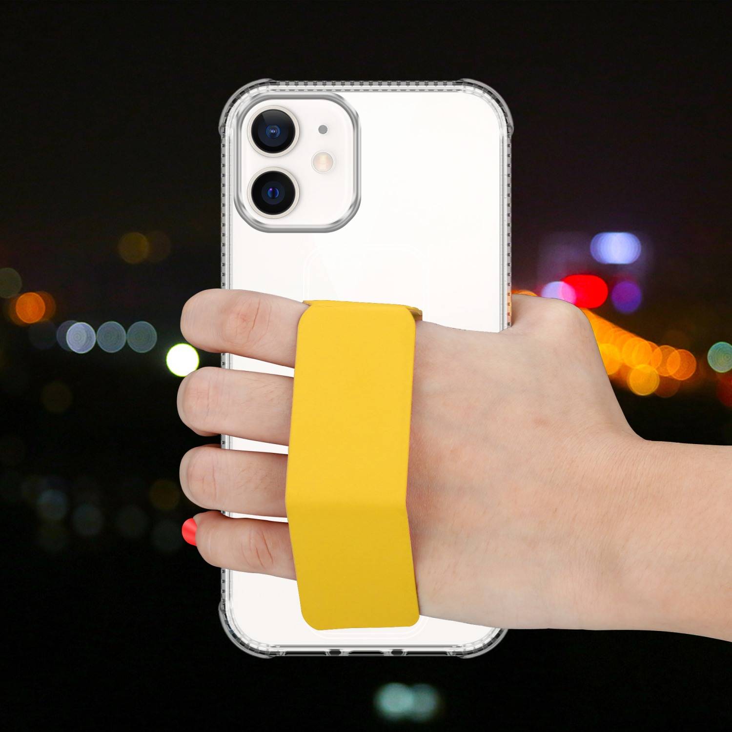 Cadorabo Schutzhülle für Apple iPhone 11 Hülle in Gelb Etui TPU Silikon Case Cover Standfunktion-4