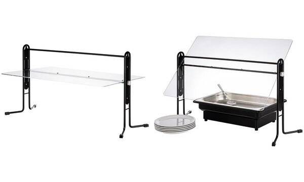APS Hygieneschutz BUFFET GUARD, schwarz/transparent (6450536)-1