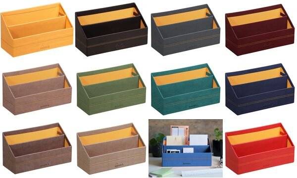RHODIA Briefhalter, aus Kunstleder, titan (8017179)-1
