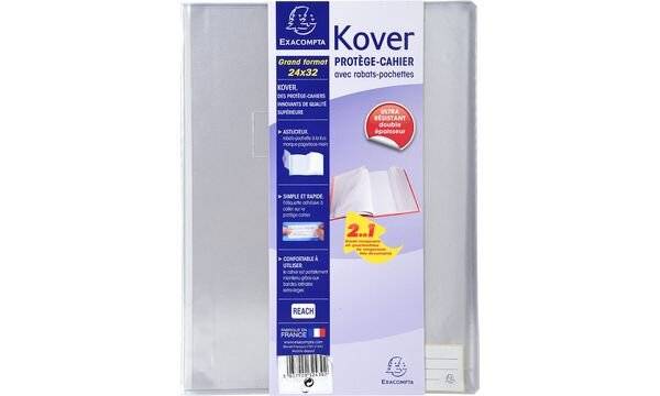 EXACOMPTA Heftschoner Kover, PVC, 240 x 320 mm, farblos (8701772)-0