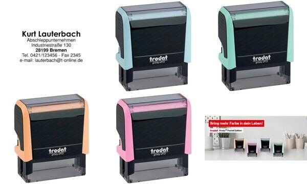 trodat Textstempelautomat Printy 4913 4.0, pastell-rosa (62516258)