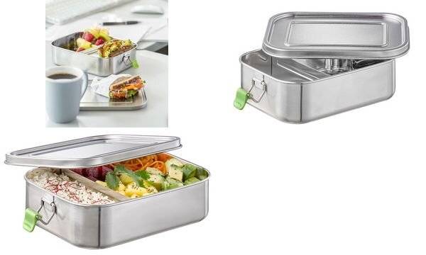 APS Lunchbox "L", aus mattiertem Edelstahl, 1,1 Liter-1
