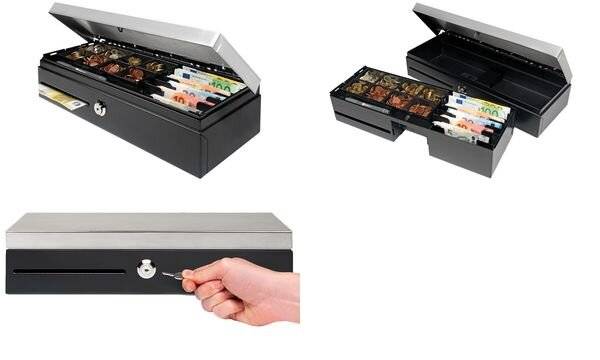 Safescan Kassenlade "HD-4617C Heavy Duty Flip-top", schwarz (71200124)-2