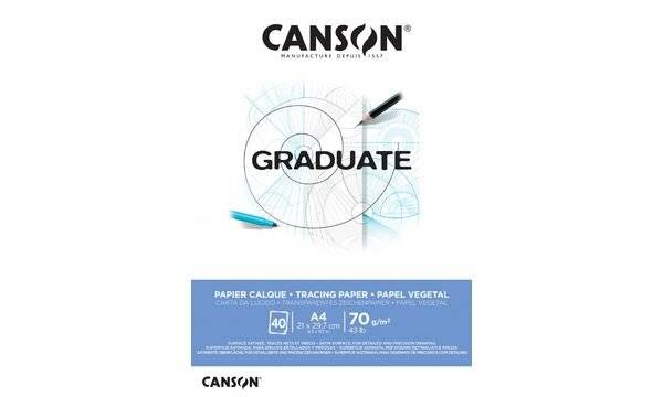 CANSON Transparentpapierblock GRADUATE, DIN A4, 70 g/qm-1