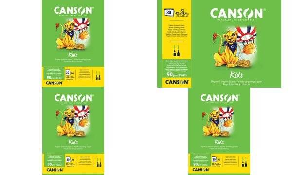 CANSON Zeichenblock Kids, DIN A4, 90 g/qm, 30 Blatt-1