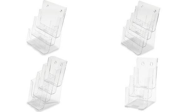 Prospektständer DINlang 4 Fächer transparent-1