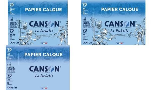 CANSON Zeichenpapier, satiniert, DIN A4, 90/95 g/qm (339246700)-2