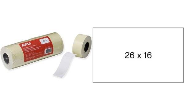 APLI Etiketten für Preisauszeichner, 26 x 16 mm, weiß-2