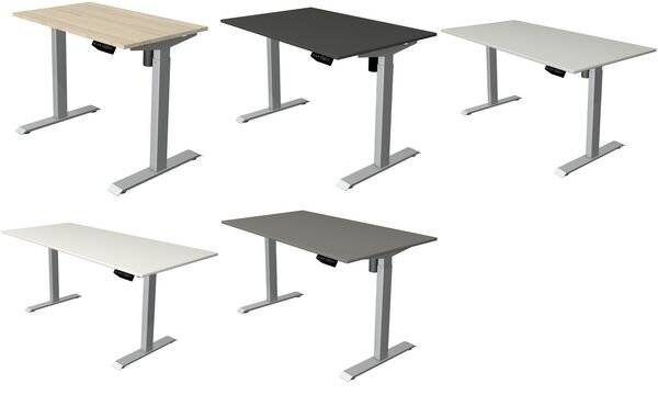 Sitz-/Stehtisch Move 1 elektr. höhenverstellbar BxTxH 160x80 -123cm ahorn/silber-2