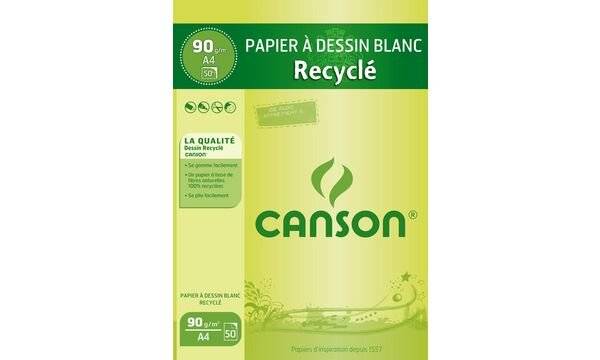 CANSON Malblock Recycling, DIN A4, 90 g/qm, 50 Blatt (5297375)-2