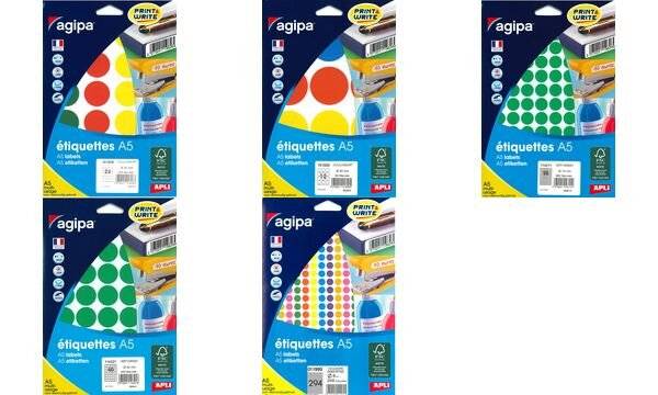 agipa Markierungspunkte, Durchmesser: 8 mm, rund, grün-2
