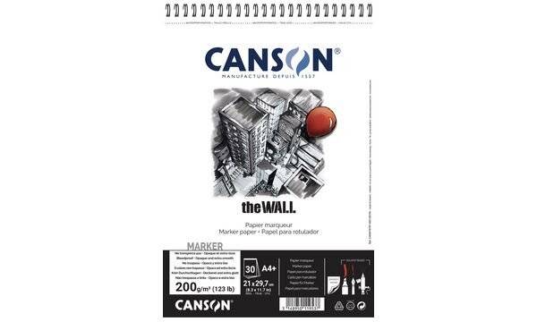 CANSON Zeichenpapier-Spiralblock The WALL, A4, 220 g/qm (5297877)-2