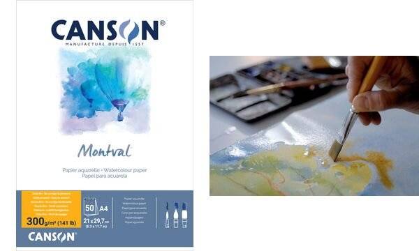 CANSON Aquarellblock "Montval", DIN A3, 100 Blatt-0