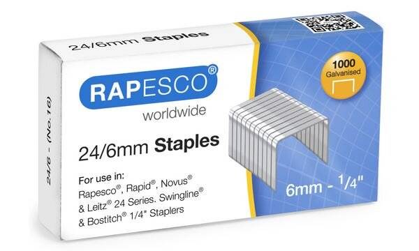 Rapesco Heftklammern 1456 24/8mm 1.000 St./Pack.-3
