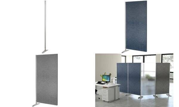 kerkmann Textilwand/Stellwandsystem Metropol, grau-1