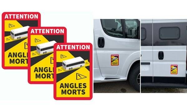IWH Toter-Winkel-Aufkleber "Angles Morts", 3-teilig (11570303)-0