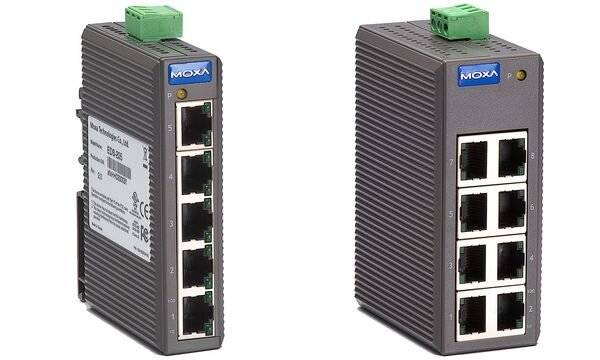 MOXA Unmanaged Industrial Ethernet Switch, 8 Port, EDS-208 (19006092)