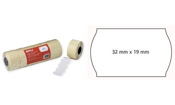 APLI Etiketten für Preisauszeichner, 32 x 19 mm, weiß-2
