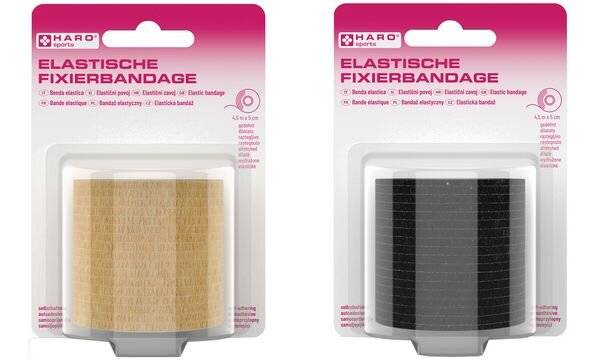 HARO Elastische Fixierbandage, 50 mm x 4,5 m, schwarz-1