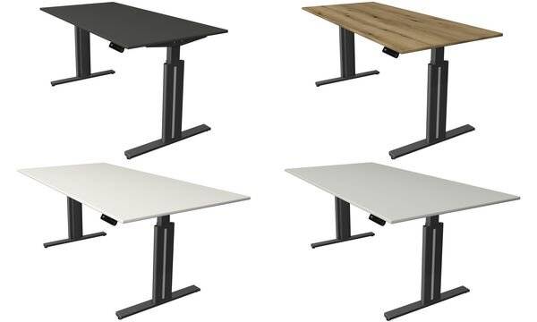 Sitz-/Stehtisch Move 3 elegant elektr. höhenverstellbar BxT 180x80cm eiche-4