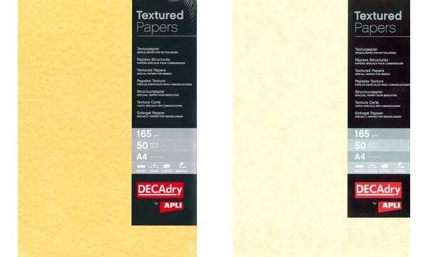 agipa Struktur-Papier, A4, 165 g/qm, Pergament champagne (66000310)-2