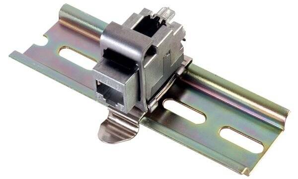 Telegärtner Hutschienen-Adapter IP20 für AMJ-Module Kat.6-1