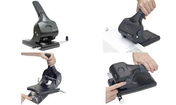 Locher ALU-65 65Blatt Anschlagschiene schwarz-5