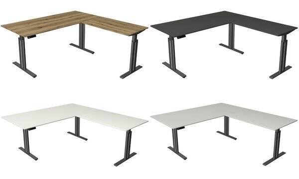 Sitz-/Stehtisch Move 3 elegant BxTxH 200x220x72-120cm + Anbautisch weiß-4