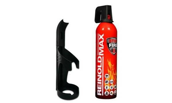 REINOLD MAX Feuerlösch-Spray "STOP FIRE" + 3 Halterungen-1
