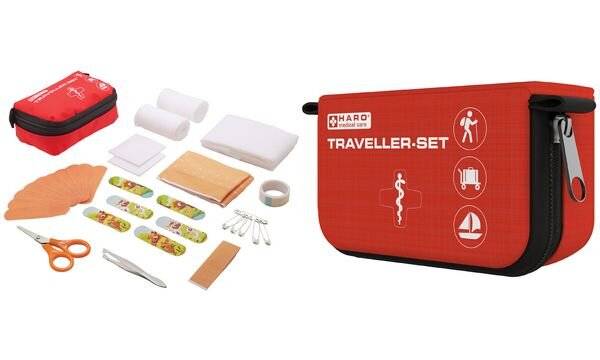 HARO Erste-Hilfe-Tasche Traveller-Set, 32-teilig, rot (53600069)-1