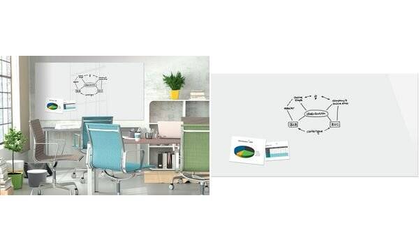 Be!Board Glas-Magnettafel, (B)2.400 x (H)1.200 mm, weiß (8203788)-1