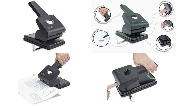 RAPESCO Registraturlocher HD865-P2, schwarz (65800343)-0