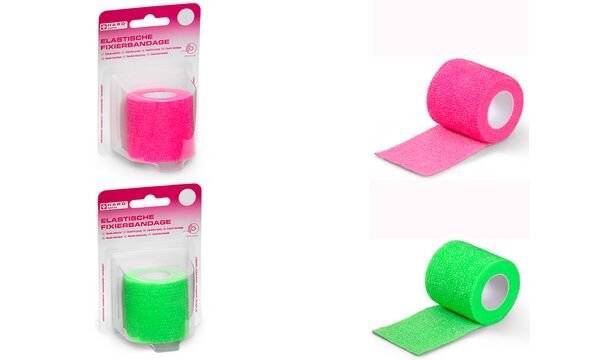 HARO Elastische Fixierbandage, 50 mm x 4,5 m, pink-1