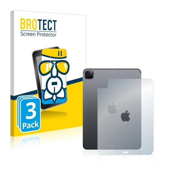 3x BROTECT AirGlass Schutzglas Folie für Apple iPad Pro 11 2022 (Rückseite, 4.