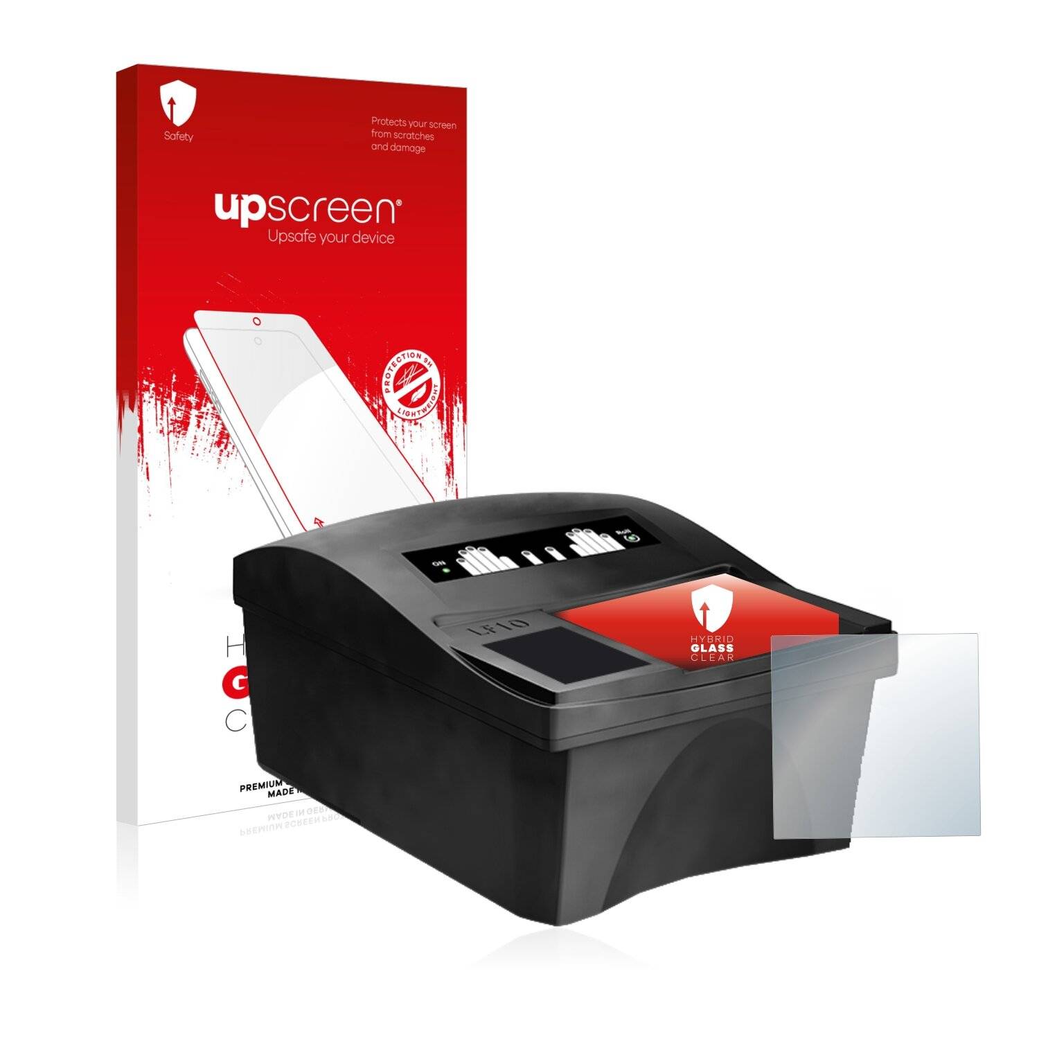 upscreen Hybrid Glass Clear Premium Schutzglas Folie für Dermalog-1