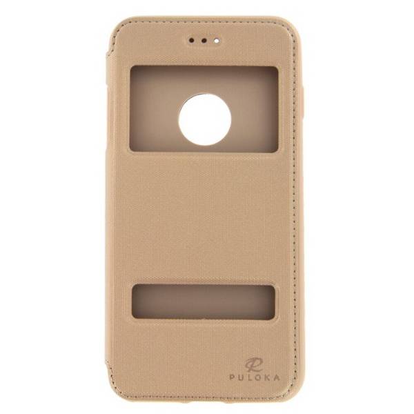 Puloka Flip Hülle für iPhone 7 Plus gold