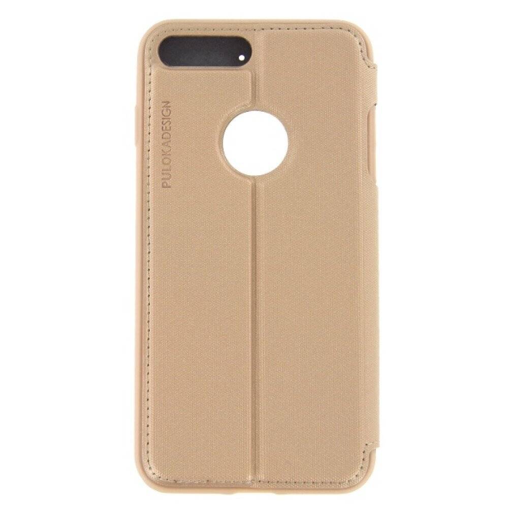 Puloka Flip Hülle für iPhone 7 Plus gold-1