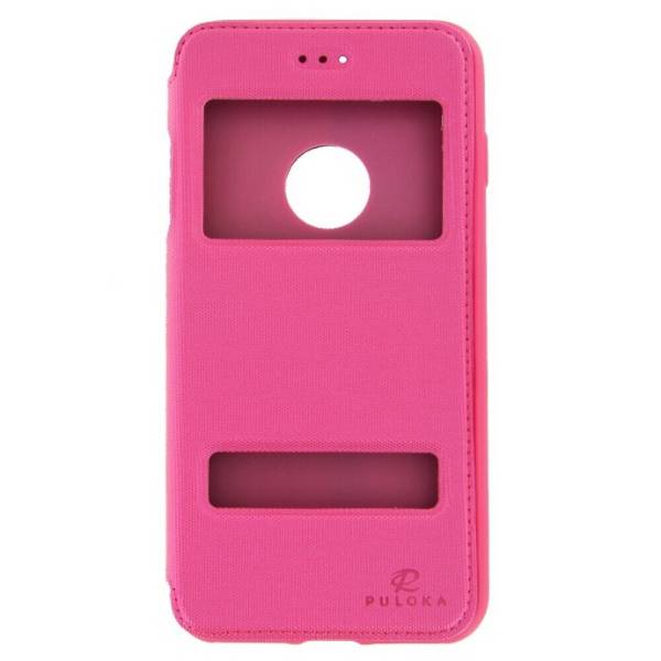 Puloka Flip Hülle für iPhone 7 Plus pink